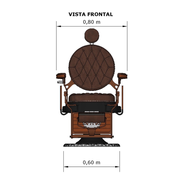 Cadeira de Barbeiro Reclinável King - Cadeira de Barbeiro Reclinável King -  WebImports